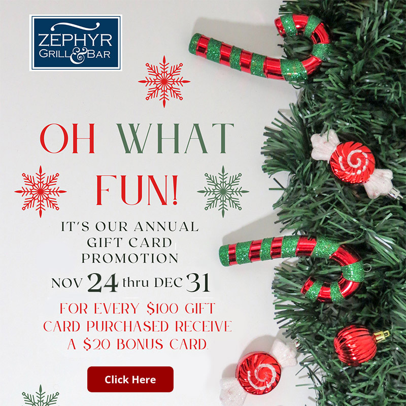 Reservation Zephyr Grill Bar Brentwood   Zephyr Gift Card 